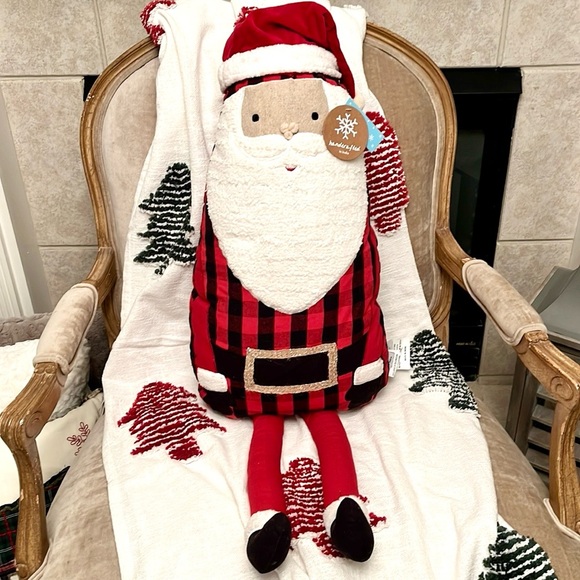 Jumbo Decorative Santa Claus Pillow - Picture 1 of 7